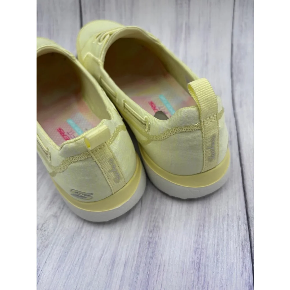 Women's Skechers microburst bungee slip on Shoes, 7.5, Yellow